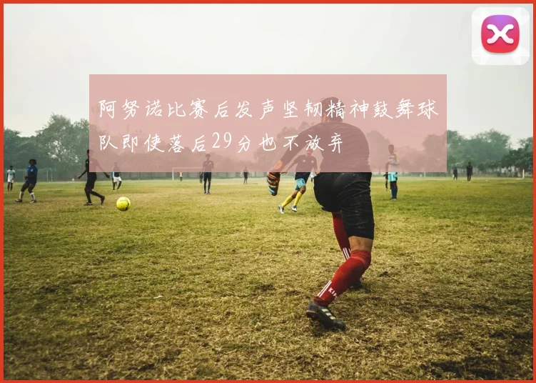 阿努诺比赛后发声坚韧精神鼓舞球队即使落后29分也不放弃